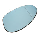 Door Ellipse Wing Mirror Glass Clip on Heated Blue Back Left  Passenger Side