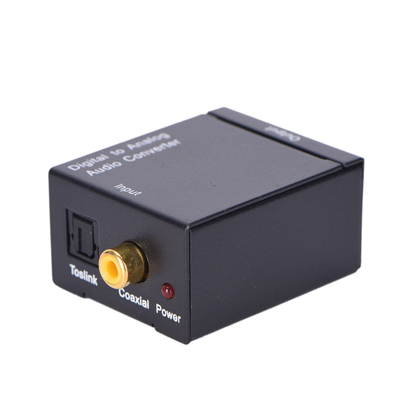 Optical Coaxial Toslink Digital to Analog Audio Converter Adapter RCA L/R 3C