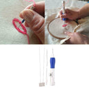 Embroidery Pen Needle Kit Flower Stitch Punch DIY Sewing Tools Embroi A7L5