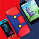 Hard Case Zipper Carrying Storage Bag Fit for Nintend Switch (Red+Blue)