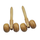 2x Wooden Roller Health Massager Reflexology Face Body Stress Relief Relax Sp.AU