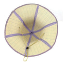 Outdoor Fishing Beach Wide Brim Summer Sun Foldable Straw Hat Purple O5G8
