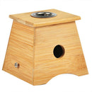 Bamboo Moxa Moxibustion Box Acupuncture Relaxation Roller Stick Holder Neck W7P8