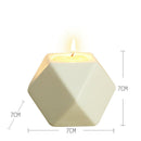 Hexagon White Ceramic Tealight Candle Holders Tabletop Decorative Candlesti B4N6