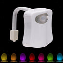 8 Colour Motion Activated Toilet Night Light, Cool Bathroom Gadget Nightlight,