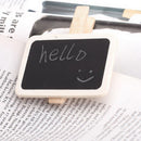 10Mini Wood Clip On Blackboard/Chalkboard For Wedding/Party Lolly Buffets TableM