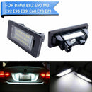 2x24 LED License Plate Number Lights For BMW E90 M3 E92 E93 E70 E39 E60 E61 R0O4