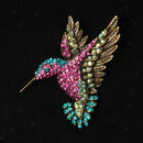 Pretty Bird Brooch Pins Costume Jewelry Women Colorful Lapel Pins Banquet