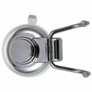 Vacuum Stainless Steel Suction Cup Double Hook Bathroom Wall Hanger