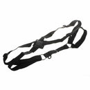Black Adjustable Tenor Baritone Sax Saxophone Harness Shoulder Strap