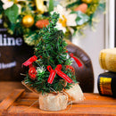 Christmas tree ornament mini small bonsai wooden potted ornaments