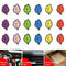 6Pcs/Lot Auto Shine Paper Hanging Car Air Freshener Vanilla perfumed Leaf  Bj