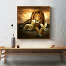 5D DIY Full Drill Diamond Painting Lion Cross Stitch Embroidery Mosaic Kit