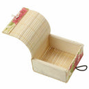 1Pc Delicate Ring Necklace Earrings Bamboo Wooden Case Jewelry Storage Boxe
