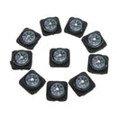 10Pcs Mini Oil Filled Slip-on Compass Set for Watchband Paracord Bracelets