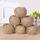 100M/Roll Natural Linen Burlap Twine Hemp Rope Cord String Hessian Decor DIY