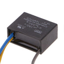CBB61 1.5uF+2.5uF 3 Wires Black AC 250V 50/60Hz Capacitor For Ceiling Fan