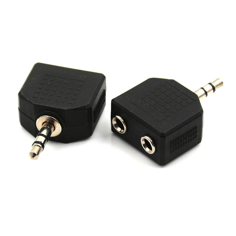 5Pcs 3.5mm to dual 2 RCA female male jack Y splitter audio adapter converter JR