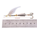 8.7cm Hard Metal Fishing Lure Spinner Bait Spoon Tackle Bass Crankbait Hooks 10g