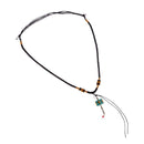 Nepal Buddhist Necklace Natural Stone Pendant Necklace for Women Men Gift