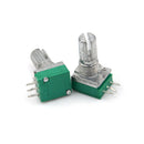 3x Knurled Shaft Single Linear B 10K ohm Rotary Potentiometer RK097N LJ