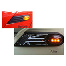 Car Turn Signal Light,LED Side Marker Lights for BMW Mini COOPER R56 Smoked