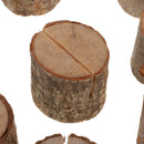 10 Pieces Rustic Wedding Party Wooden Table Numbers Holder Wood Place Name Card