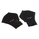 Swimming Diving Training Exercise Hand Paddle Webbed Gloves Neoprene Black