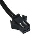 Standard 2 Pin Connector EL Wire Neon Strip Light 3 Way Splitter Cable Blac W1J3