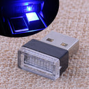 Mini USB Blue LED Wireless Car Interior Light Atmosphere Ambient Lamp DC 5V