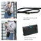 Women Messenger Bag PU Leather Phone Purse Mini Shoulder Handbag (Black)