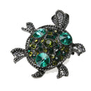 Retro Diamond-bordered Delicate Brooch Alloy Small Tortoise 30*35mm