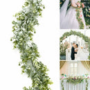 195CM Artificial Plastic Eucalyptus Garland Long Leaf Plants Greenery Home Decor