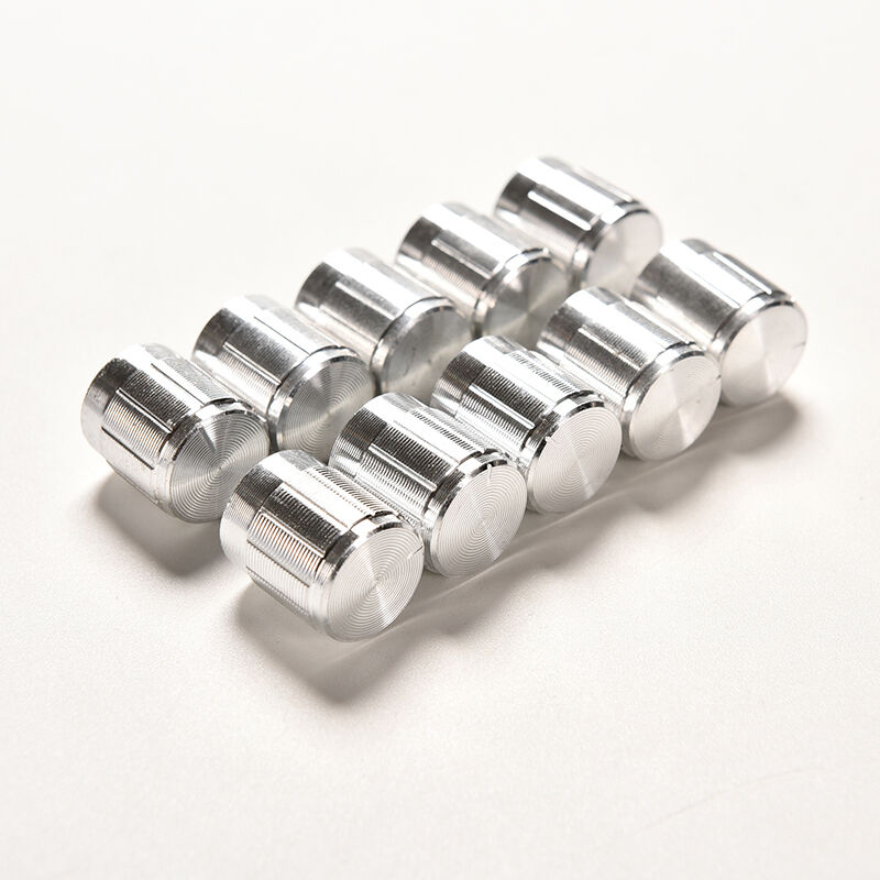 10PCS Aluminium Potentiometer Knobs Volume Control Amplifier Shaft 6MM Gift  FT