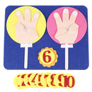 1 Pack non-woven felt finger numbers for kids learning digital teaching toys â„–[