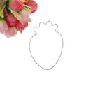 strawberry shaped stainless steel cutter biscuit cookie mold baking decor tool F