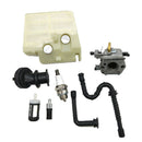 Carburetor Kit Include Fuel/Oil Line, Spark Plug, Intake Manifold Fits for 024