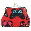 Women Butterfly Small Wallet Card Holder Coin Purse Clutch Bag Handbag (Red