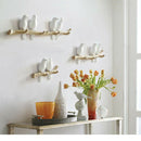 Set of 2 Bird Hook Clothing Hat Cap Holder Rack Office Desktop Ornament
