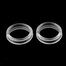 10Pcs Finger Ring Grips Inserts for Barber Hairdressing Shear Scissors Clear