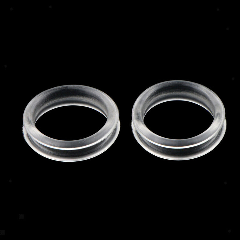 10Pcs Finger Ring Grips Inserts for Barber Hairdressing Shear Scissors Clear