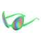 Novelty Alien Party Glasses Fancy Dress Costume Green Frame Colorful Lens