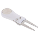 1PC Foldable Golf Divot Tool with Golf Ball Pitch Groove Cleaner Golf Put F 3C