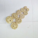 10 Pcs 3-7cm Rattan Wicker Ball Photo Props, Home Wedding Bowls DIY Trinkets