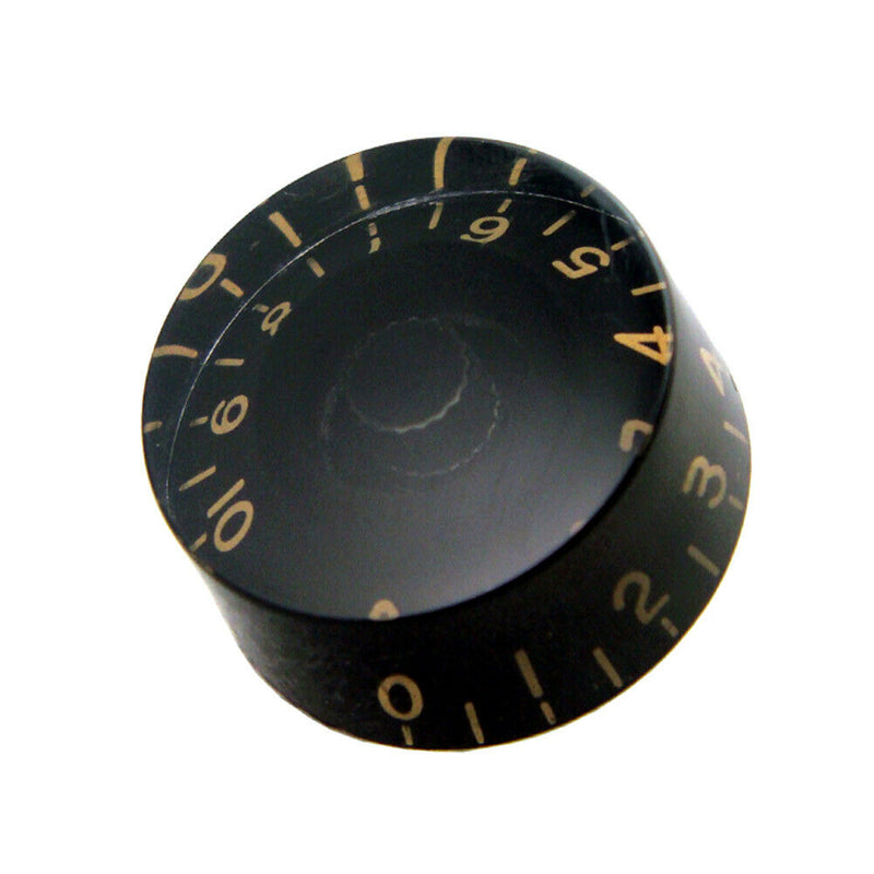 4pcs Electric Guitar Knob Cap Guitar Volume Tone Button for EPI LP (Black)