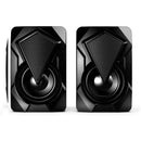 PC Surround Sound System LED Speakers Gaming Deep Bass Desktop Computer USB I3U0
