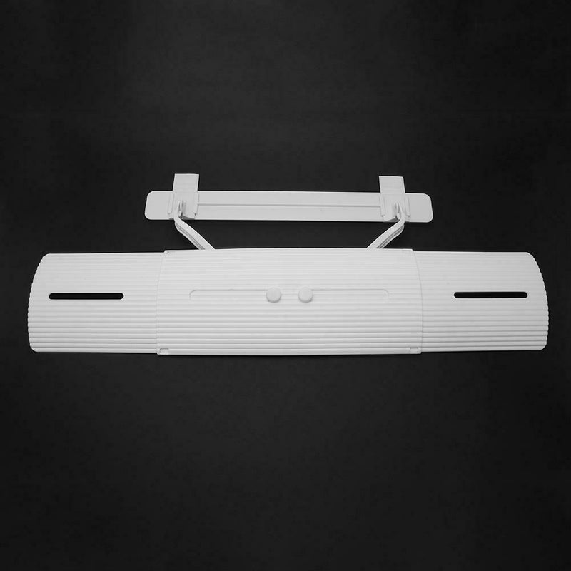 Adjustable Air Conditioner Cover Windshield Air Conditioning Baffle (White) A