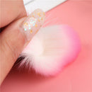 1pc Professional Blush brush Nylon Make up Brushes Two Head Brush With Sponge