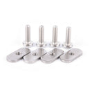4 Sets Durable Stainless Steel Screws & Nuts Hardware for Kayak Track/ Rail H FT