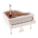 Clockwork Type Rotary Classical Ballerina Girl On The Piano Music Box